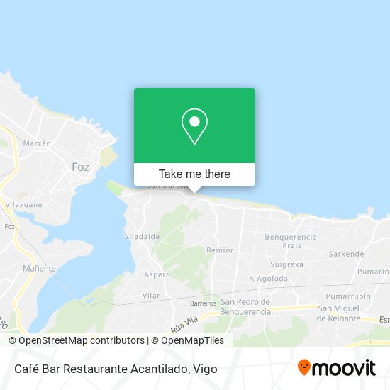 mapa Café Bar Restaurante Acantilado