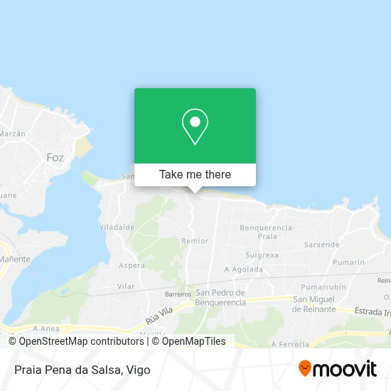 Praia Pena da Salsa map