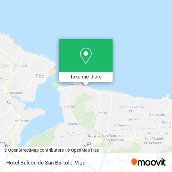 mapa Hotel Balcón de San Bartolo