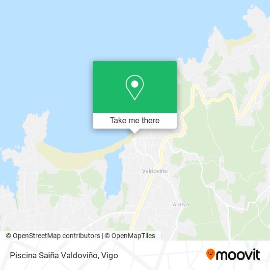 Piscina Saiña Valdoviño map