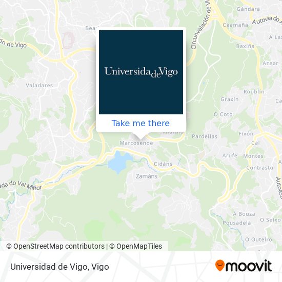 Universidad de Vigo map