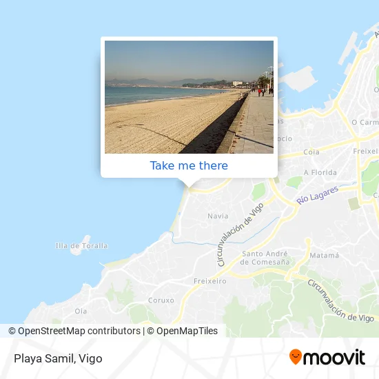 Playa Samil map