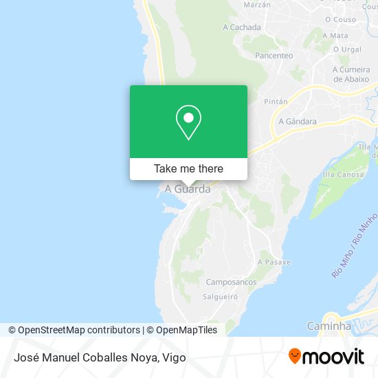 José Manuel Coballes Noya map