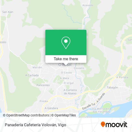 Panadería Cafetería Volován map