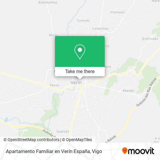 mapa Apartamento Familiar en Verín España