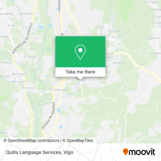 Quills Language Services map