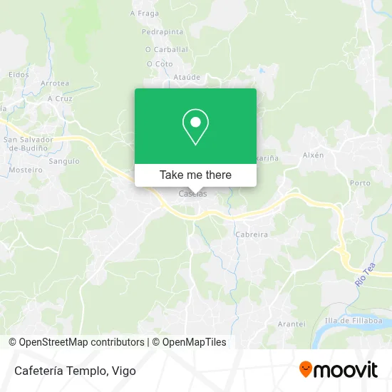 Cafetería Templo map