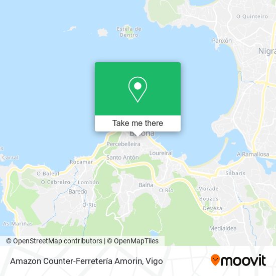Amazon Counter-Ferretería Amorin map