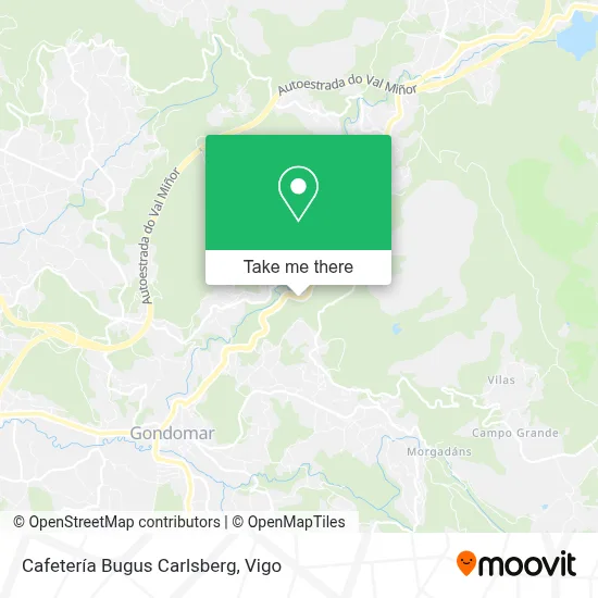 Cafetería Bugus Carlsberg map