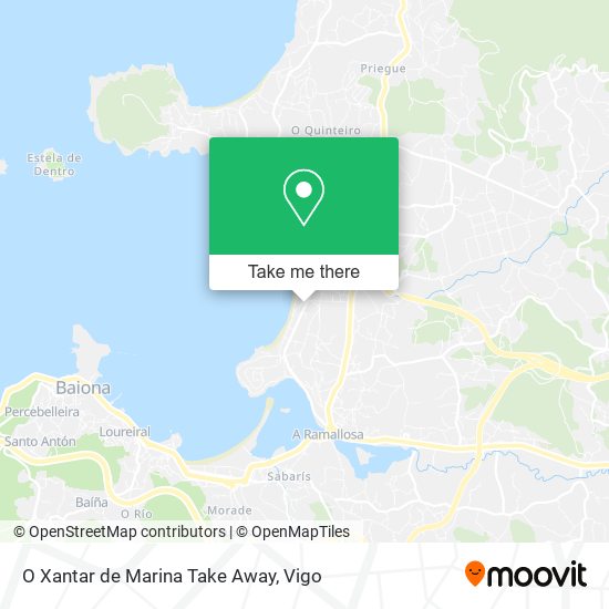 O Xantar de Marina Take Away map
