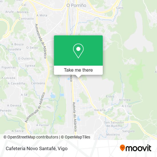 Cafeteria Novo Santafé map