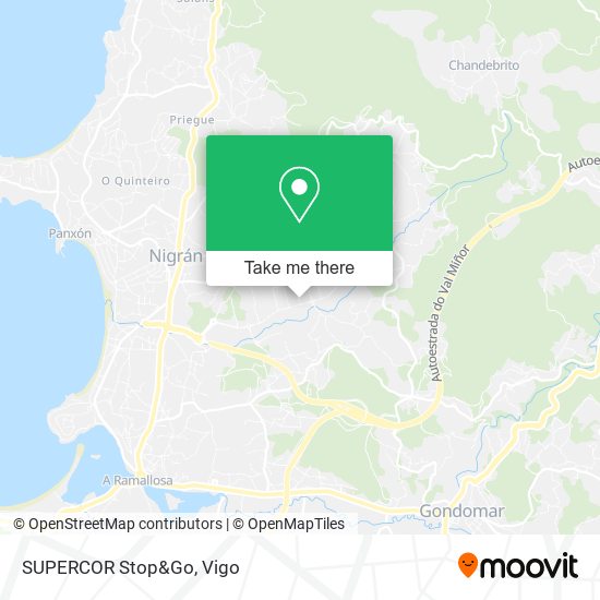 mapa SUPERCOR Stop&Go