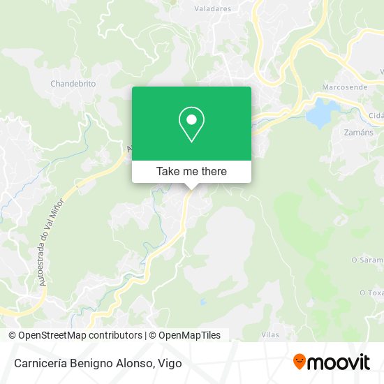 Carnicería Benigno Alonso map