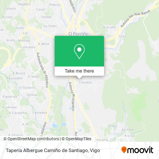 Tapería Albergue Camiño de Santiago map