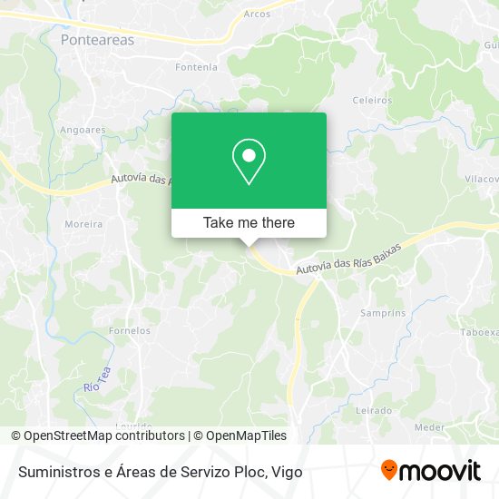 Suministros e Áreas de Servizo Ploc map