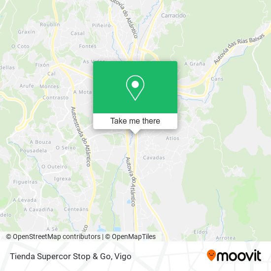 Tienda Supercor Stop & Go map