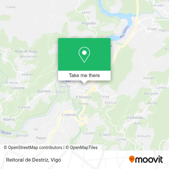 Reitoral de Destriz map
