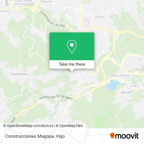 Construcciones Magope map
