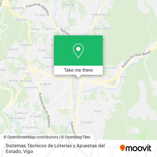 Sistemas Técnicos de Loterías y Apuestas del Estado map