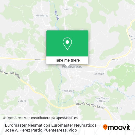 Euromaster Neumáticos Euromaster Neumàticos José A. Pèrez Pardo Puenteareas map