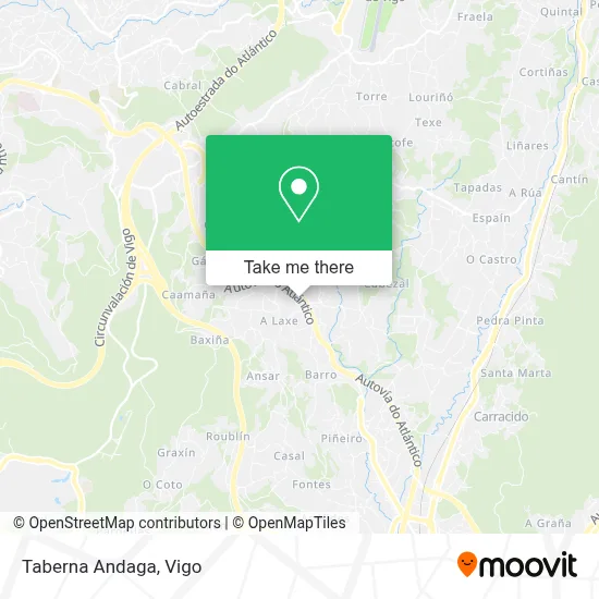 Taberna Andaga map