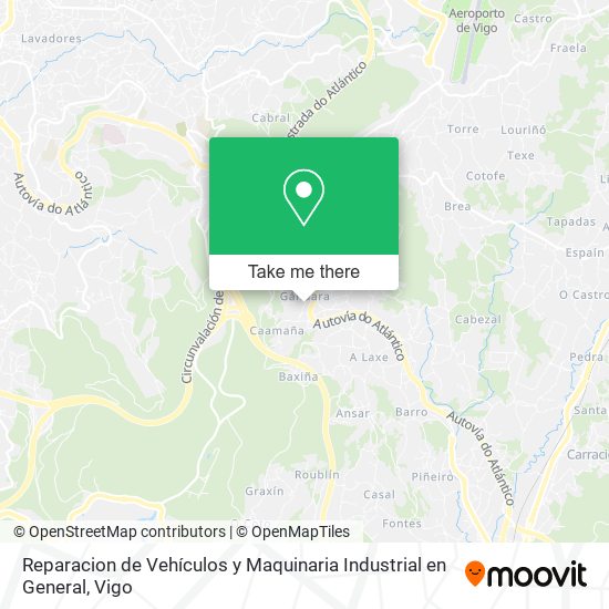 Reparacion de Vehículos y Maquinaria Industrial en General map