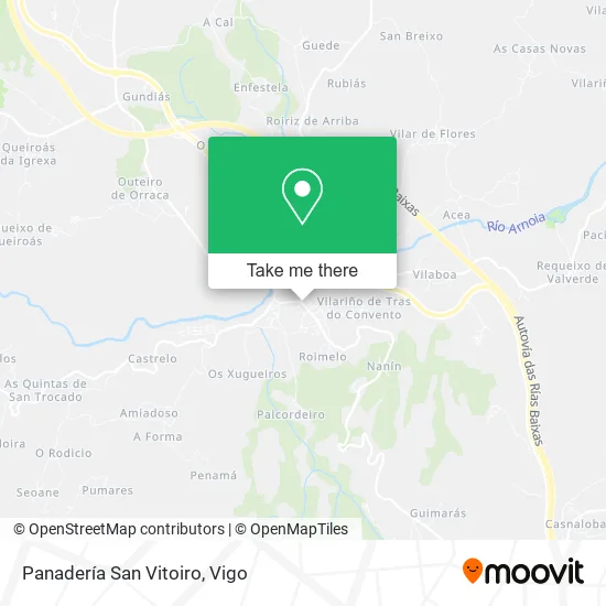 Panadería San Vitoiro map
