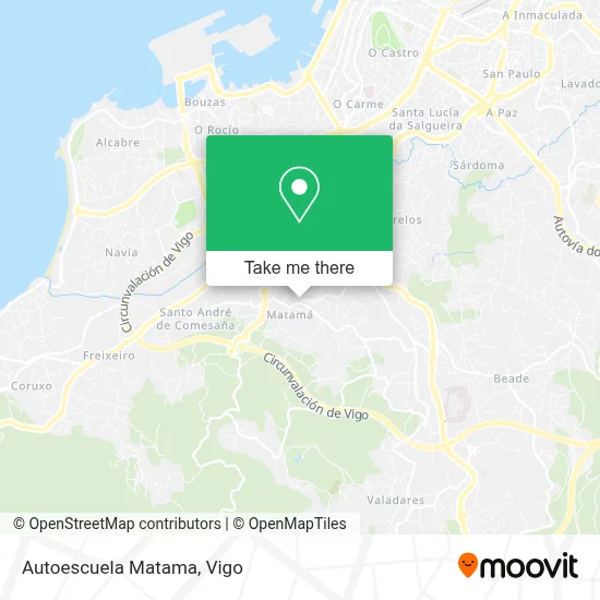 Autoescuela Matama map