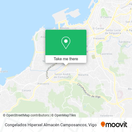 Congelados Hiperxel Almacén Camposancos map