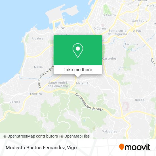 Modesto Bastos Fernández map