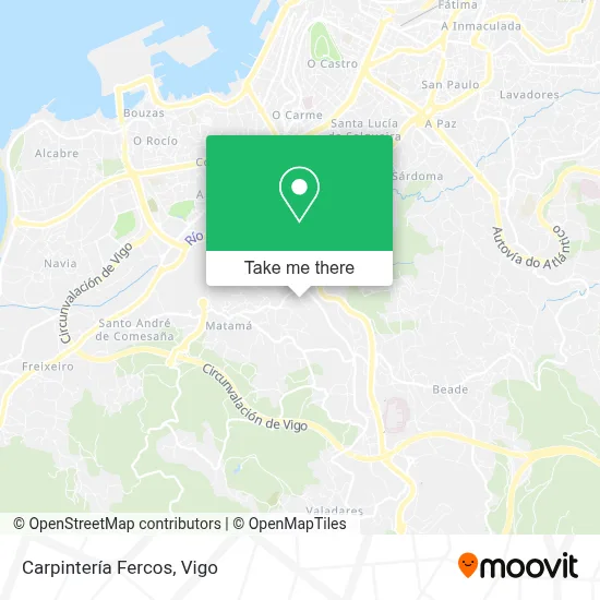 Carpintería Fercos map