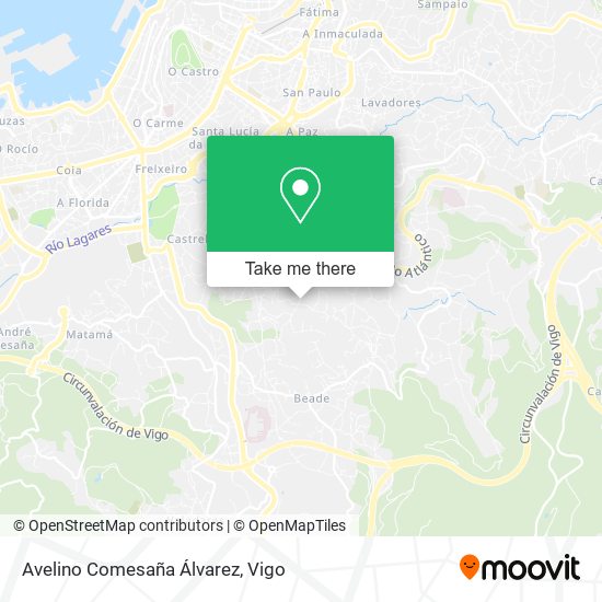 Avelino Comesaña Álvarez map