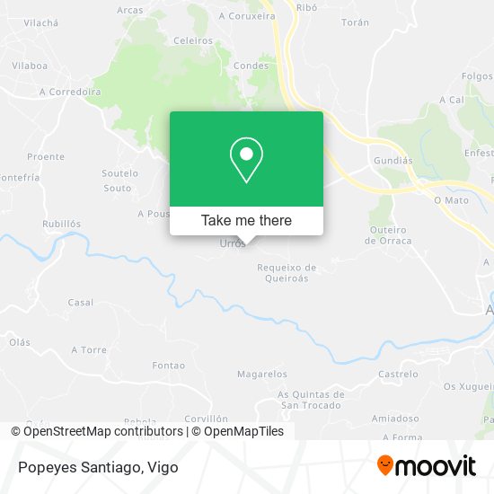 Popeyes Santiago map