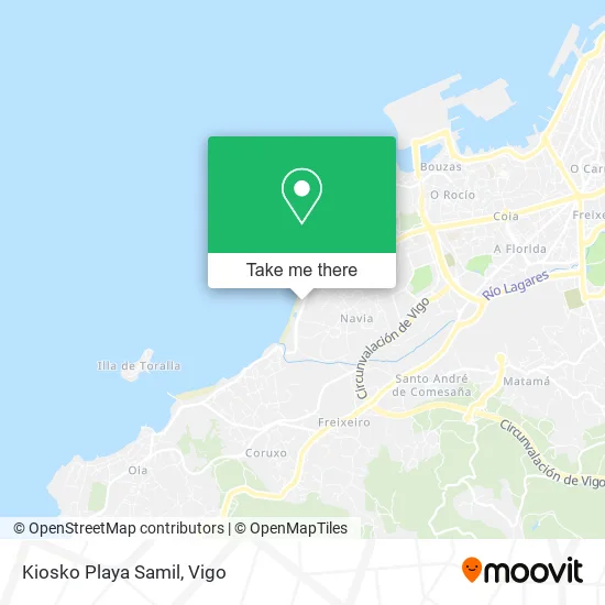 Kiosko Playa Samil map