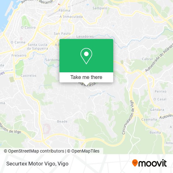 mapa Securtex Motor Vigo