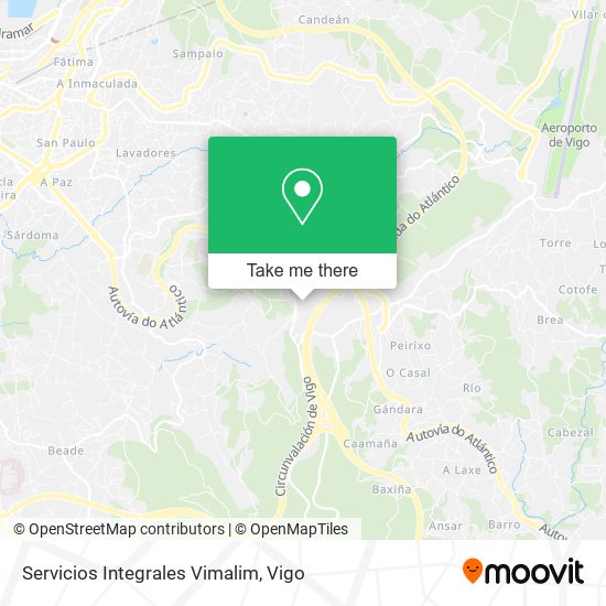 mapa Servicios Integrales Vimalim