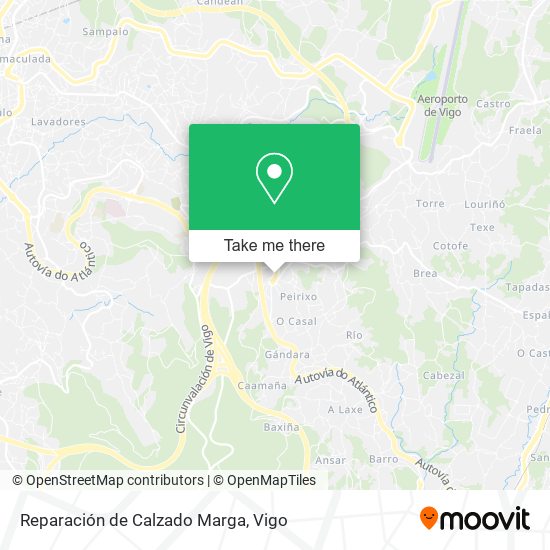 Reparación de Calzado Marga map