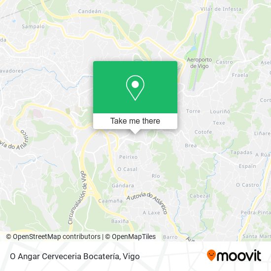 O Angar Cerveceria Bocatería map