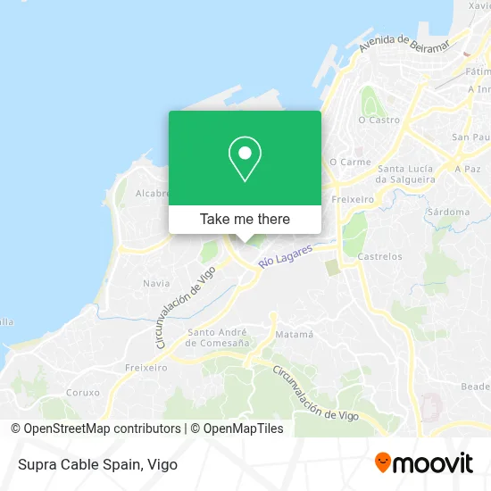 Supra Cable Spain map