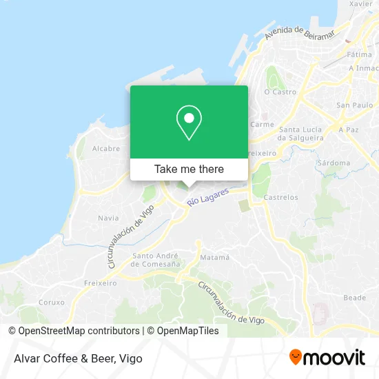 Alvar Coffee & Beer map
