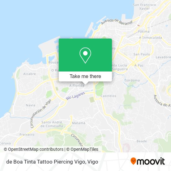 de Boa Tinta Tattoo Piercing Vigo map