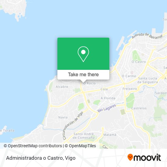 mapa Administradora o Castro