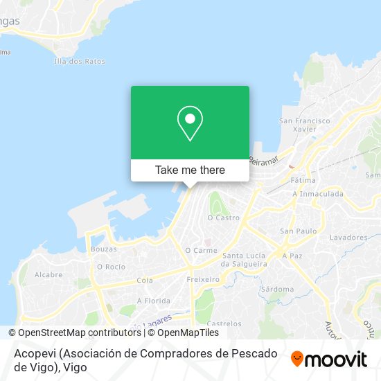 Acopevi (Asociación de Compradores de Pescado de Vigo) map