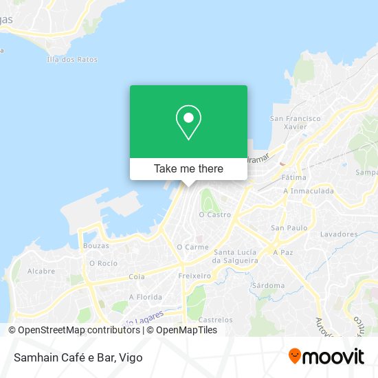 Samhain Café e Bar map
