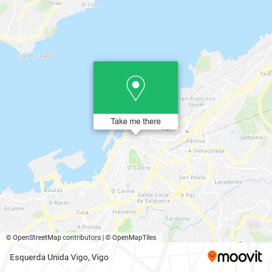 Esquerda Unida Vigo map
