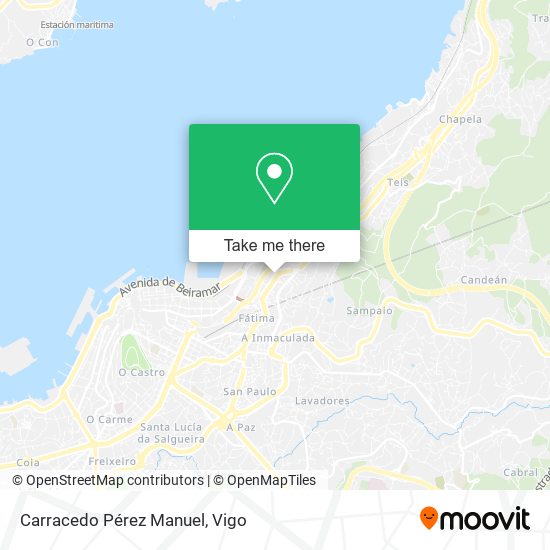 Carracedo Pérez Manuel map