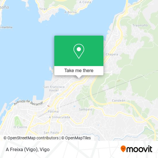 A Freixa (Vigo) map