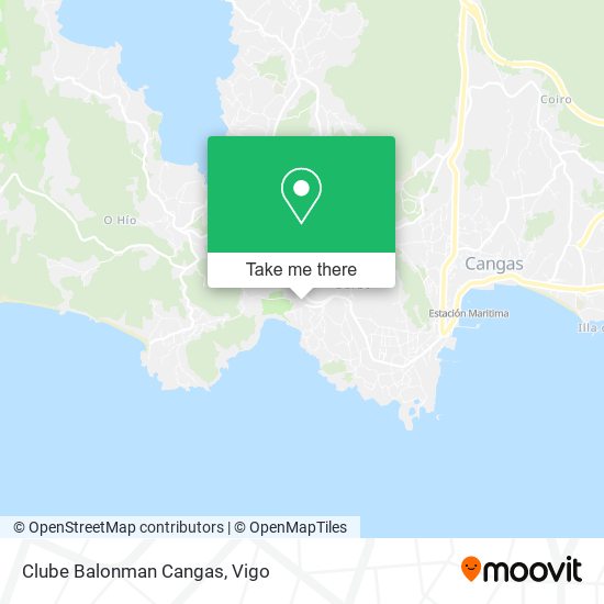 Clube Balonman Cangas map