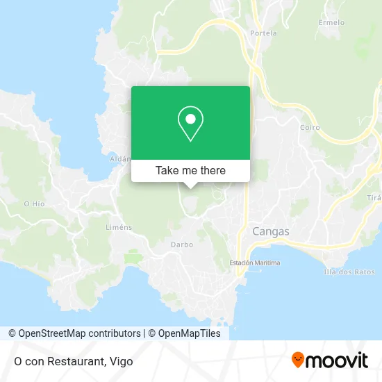 O con Restaurant map