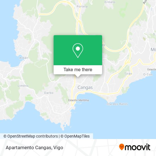 Apartamento Cangas map